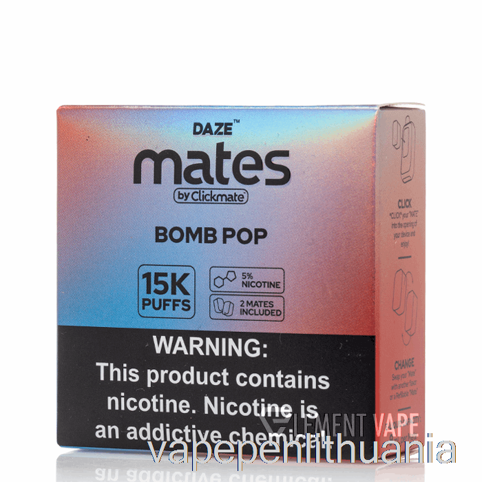 7 Daze Mate Ankštys Bomb Pop Vape Skystis